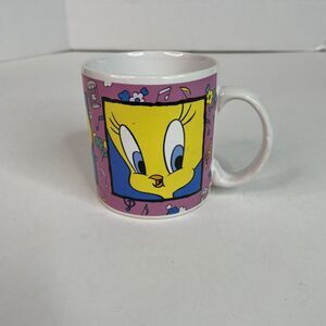 Vintage Tweety Bird Coffee Mug, 1994 Looney Tunes, Multicolored, Ceramic, Sakura